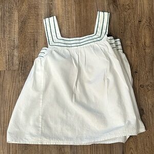 White Sleeveless Kids Top
